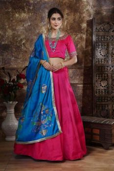 111-Lehenga- PINK -UPTo 42 Bust & Waist 