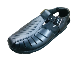RED CHIEF REAL LEATHER SANDAL BLACK