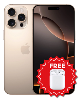 Apple iPhone 16 Pro With Free (Apple Airpods - 2nd Gen)