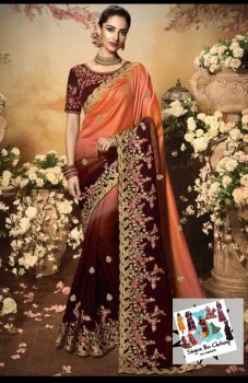SL004 SAREE- GEORGETTE PEDDING WITH EMBROIDERY DESIGN WORK*