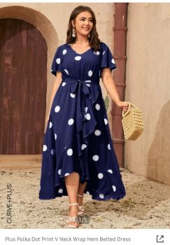 SL002 BLUE POLKA DOTS 