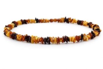 Baltic Amber Mixed colored ADULT necklace (polished