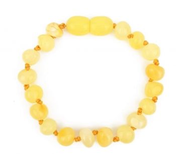 Baltic Amber butter colored baby teething BRACELET