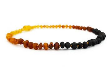 Item Specifications; Baltic Amber rainbow colored Raw baby teething necklace