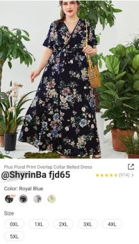 SL013 SH PLUS SIZE DRESSES PRE-ORDER