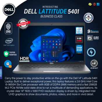 Dell Latitude 5401 Business Notebook Laptop