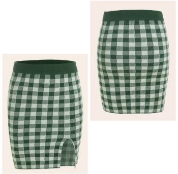 Hem Knit Plus Ladies Skirt