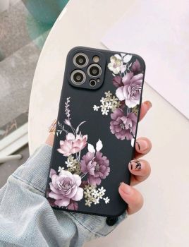 Diagonal Flower Pattern Phone Case Compatible with Samsung