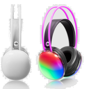 Rainbow Glow Bluetooth Wireless Headphone