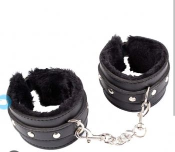 PU Leather Handcuff  for costumes 