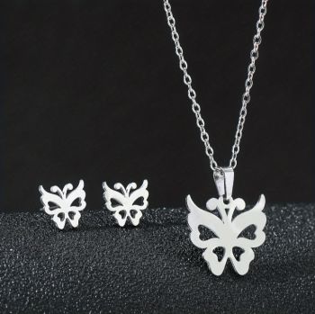 Stainless steel jewelry set 