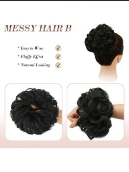 Messy bun extension synthetic hair 