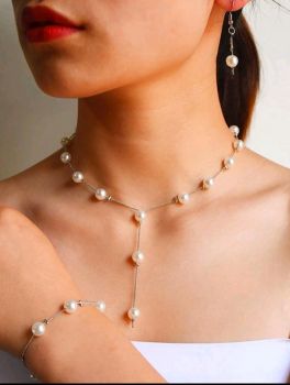 Faux Pearl Jewelry Set #0056