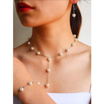 Faux Pearl Jewelry Set #0067