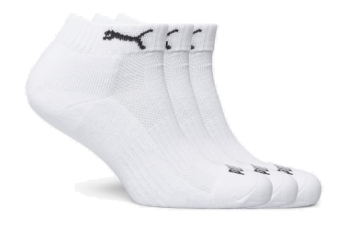 PUMA CUSH QTR UNSX (3PK) WHT - SZ: 10-12