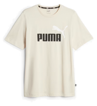PUMA ESS+ 2 COL LOGO TEE A/SNOW