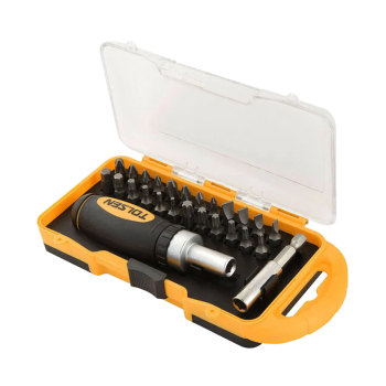 Tolsen 26-Piece Ratchet Screwdriver and Bit Set
