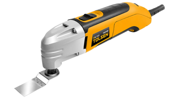 Tolsen Oscillating Multi-Tool, CE Approved, Ergonomic Handle, LED Light – Versatile Cutting, Sanding & Scraping Tool Kit