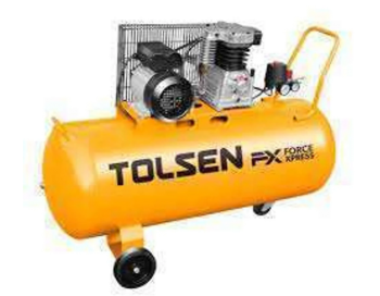Tolsen Air Compressor 3HP 200L 8 Bar – Belt Drive System