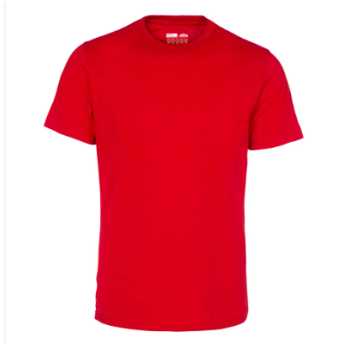 SW 100% COTTON ROUND NECK TEE - RED