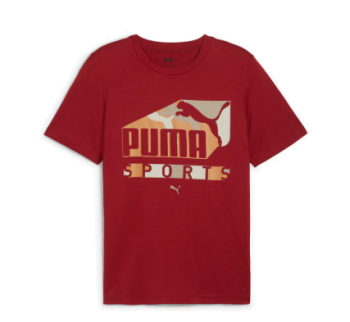 PUMA GRAPHICS SPORTS TEE RED - 68320713