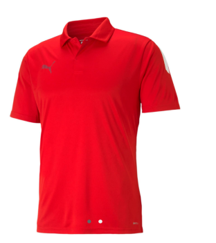 PUMA TEAM LIGA SIDELINE POLO RED/WHT - 65725701