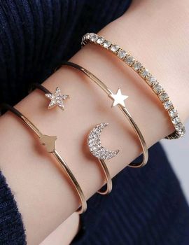 Rhinestone Bracelet Set #091