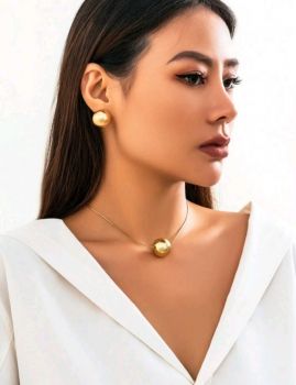 Ball jewelry set #gold