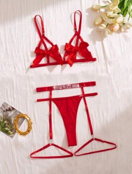 Open Crotchless Sexy Lingerie set 