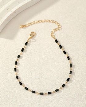 2pcs European & American Style Simple Single-Layered Anklet