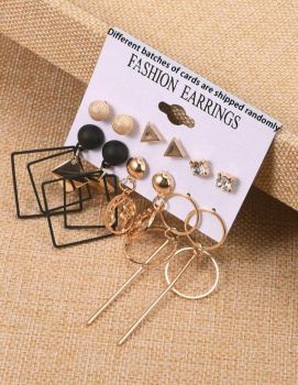 6 pair fashion Earring Set