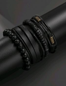 4 Piece Mens Bracelet Set 