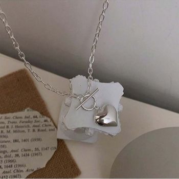 Heart Pendant Chain Necklace 