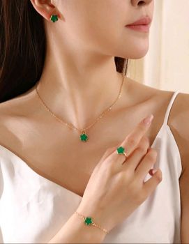 5 Piece Clover Jewelry Set #05