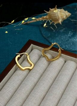 18k gold plated Stainless Earring #S01