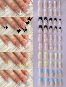 24 Piece Press on False Nails Set