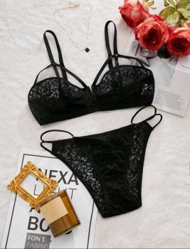 Lace 2 piece Sexy Lingerie Set- Large