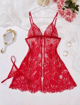 Lace See Through Sexy Slips #XL