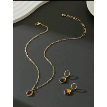 Lucky Clover Necklace Set