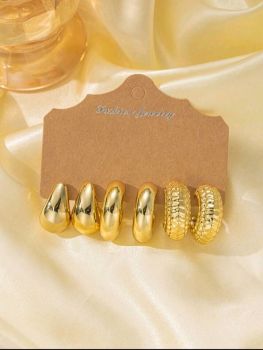 Trendy Acrylic Earring Set