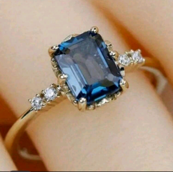 14K Gold Plated Ring with Cubic Zirconia studded