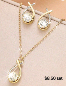 Rhinestone elegant jewelry Set 