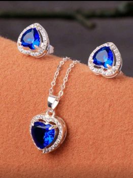 Heart Zirconia Jewelry Set 