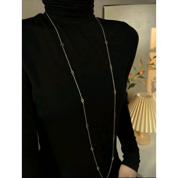 Long Length Multi way Wear Stainless Necklace