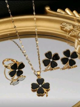 Lucky Clover Leaf 18K Gold Plated