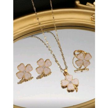 Lucky Clover Leaf 18K Gold Plated