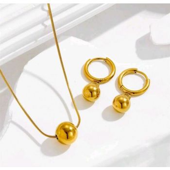 Stainless Daily Wear Ball Jewelry Set