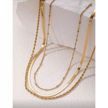 14k Gold Plated Layered Necklace