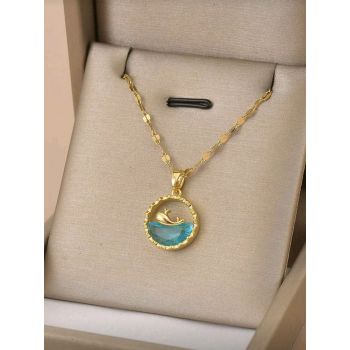 18K Gold Plated whale Necklace