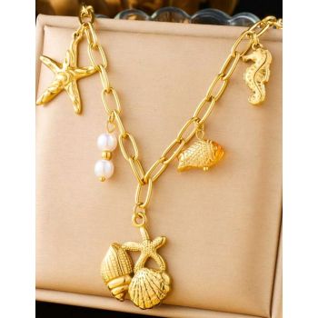 18K Gold Plated Chunky Necklace